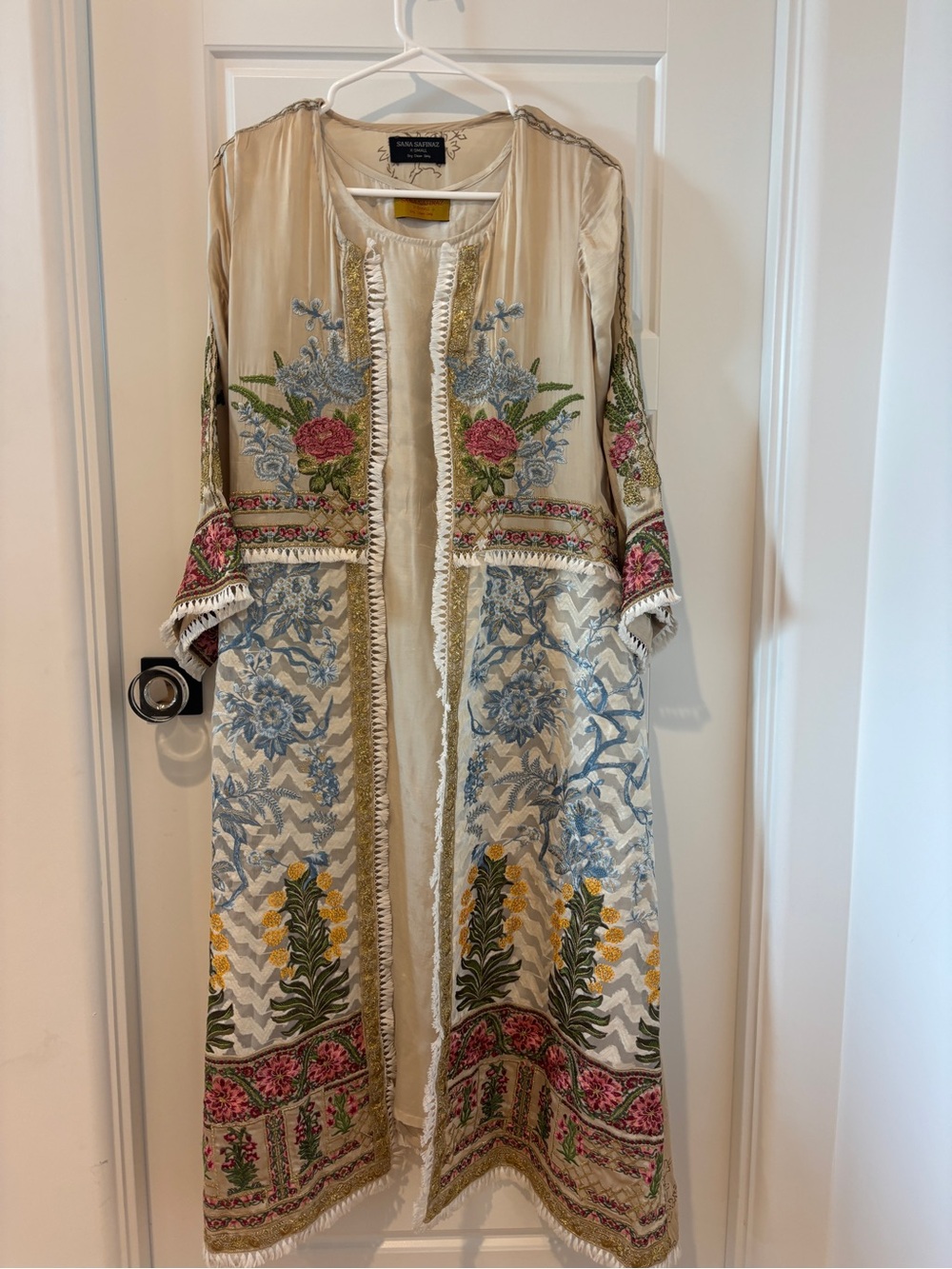 Sana Safinaz Raw Silk Coat with slip